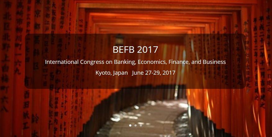 2017 International Congress on Banking, Economics, Finance, and Business